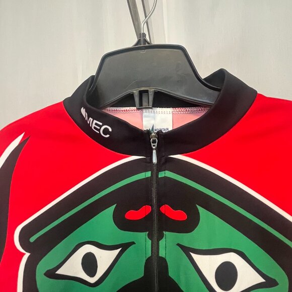 MEC Performance Bike Med Mens Cycling XXL | Authentic Aztec shirt, 3 Pocket Back - Picture 3 of 11